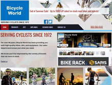 Tablet Screenshot of bicycleworlddbq.com